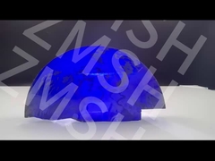 Pietre preziose di colore artificiale Moissanite SIC Materie prime grezzo blu reale meno bolle alto lucente