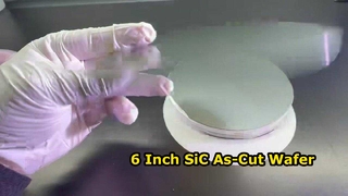Wafer SiC As-Cut da 6 pollici: wafer in carburo di silicio non lucidato a taglio vivo
