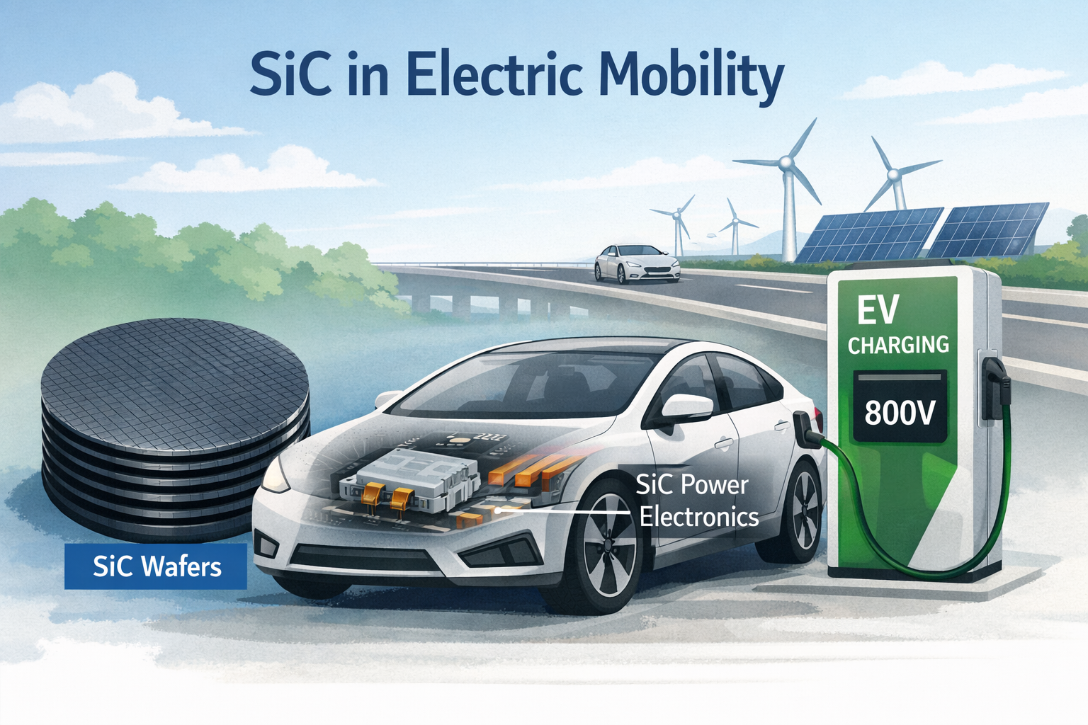 Ultimi blog aziendali su Tendenze future del carburo di silicio (SiC) nella mobilità elettrica: dai wafer di SiC ai sistemi di potenza di prossima generazione