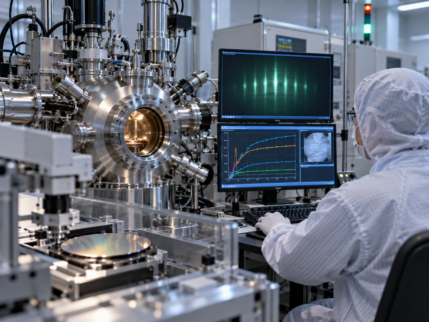 Ultimi blog aziendali su AI-Controlled GaN Epitaxy: How RHEED Data, MBE Process Control and Autonomous Growth Improve Epi-Wafer Uniformity and Yi