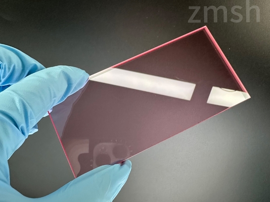 Ti:Sapphire Window For Laser Instruments Translucent Red Double Sided Polishing