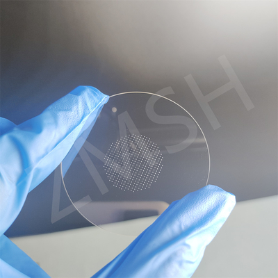 2inch Sapphire Wafer With Hole C-Plane Al2O3 Monocrystalline 9.0 Hardness