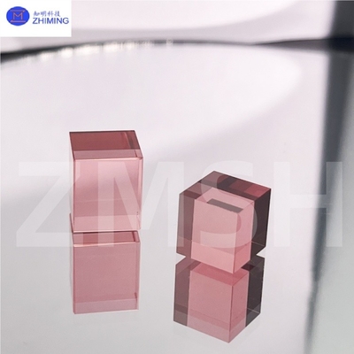 Sakura Pink Lab-Grown Gemstone Raw Colored Sapphire Material High transparency