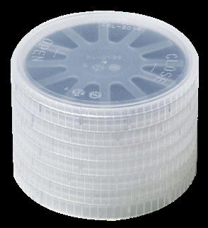 Single-piece Horizontal Wafer Packaging Box 1"-12" PP PC Wafer Transporter With Foam Cushion