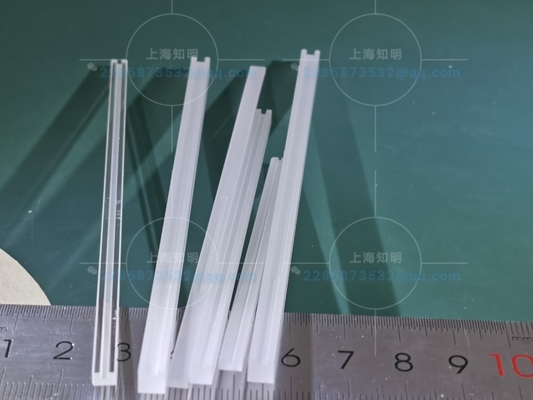 Optical Fiber 300mm Length Sapphire Bar With Groove 0.5mm Depth