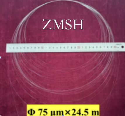comprare Fibra di zaffiro 75um 100um Alta rifrazione Laser ad alta potenza Comunicazione ottica a larga lunghezza d'onda fabbricazione online