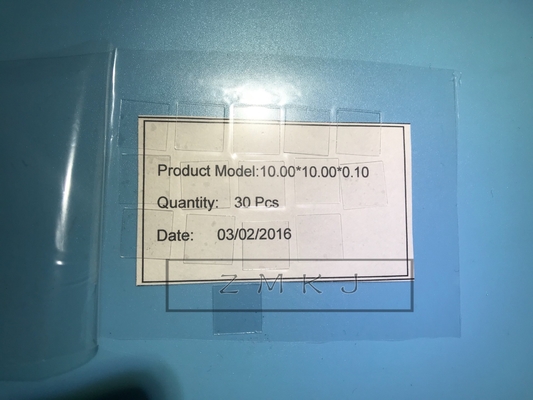 comprare Di cristallo quadrato del wafer dello zaffiro/zaffiro 10x10mm 5x5mm per la lente ottica fabbricazione online
