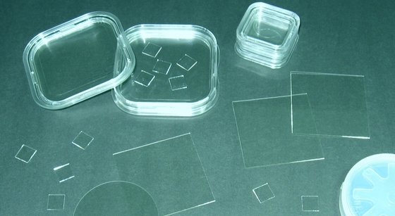 comprare Lente del monocristallo di spessore Al2O3 del wafer 0.5mm dello zaffiro del quadrato 10 X10 millimetro fabbricazione online