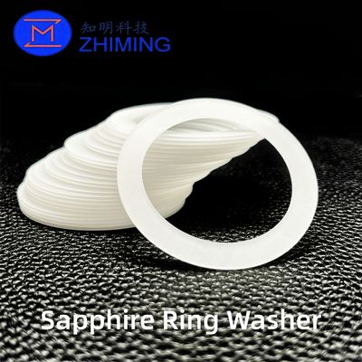 comprare Custom Sapphire Ring Washer – Wear-Resistant, Insulating Single-Crystal Al₂O₃ Component fabbricazione online