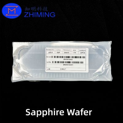 comprare 2 pollici DSP Sapphire Wafer 200 μm Al2O3 per applicazioni LED e ottiche fabbricazione online