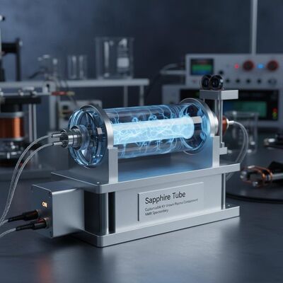 comprare Tubo di zaffiro personalizzabile, coltivato in KY, contenimento al plasma, spettroscopia NMR fabbricazione online