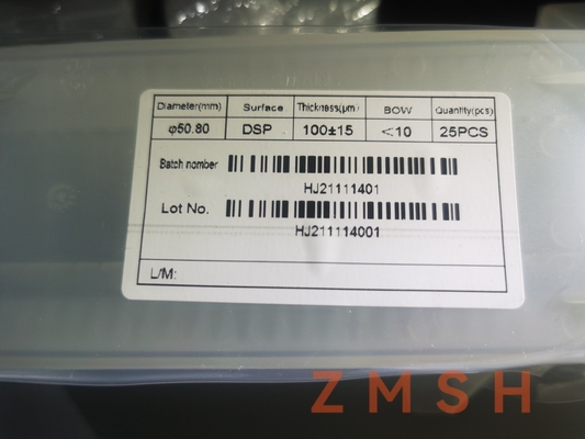 100um 170um 200um DSP Sapphire Wafers Ultrathin Thickness 2inch