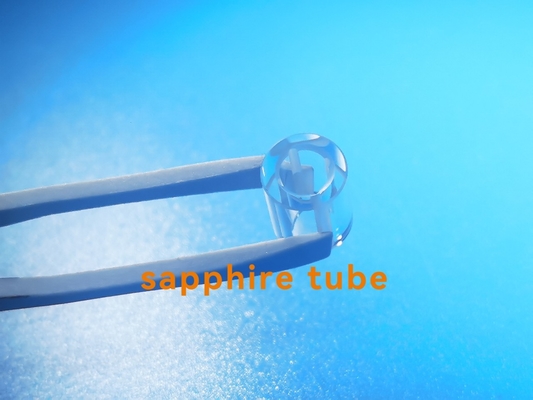 Al2O3 Polished Sapphire Glass Tube Customzied Size With Groove