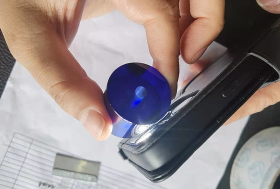 Synthetic Blue Sapphire Crystal Ruby Al2O3 Single Crystal For Wristwatch case