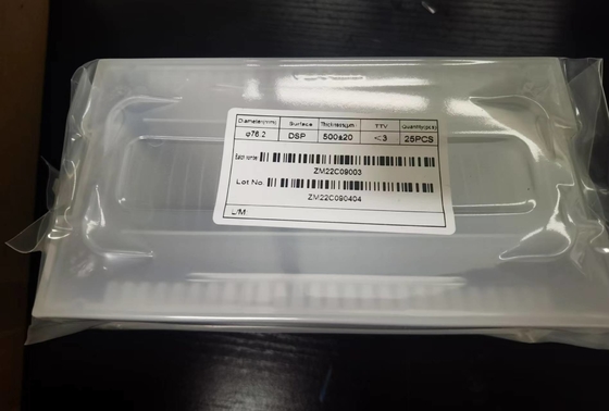 Dia76.2mm 0.5mm DSP SSP (0001) C Plane 3inch Sapphire Wafers Substrate