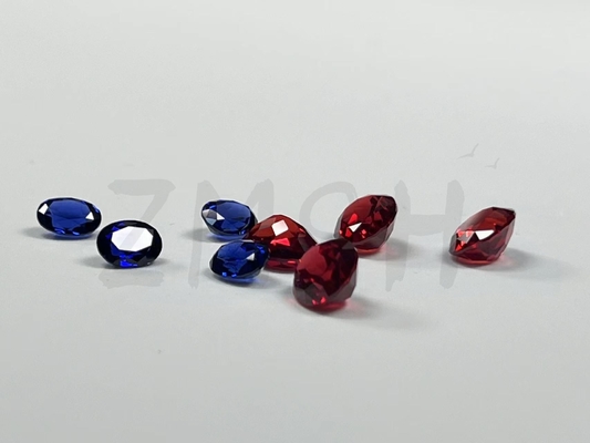 Round Brilliant Cut Ocean Blue Synthetic Gem Crystal Loose