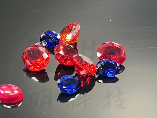 Round Brilliant Cut Ocean Blue Synthetic Gem Crystal Loose For Diamond Oral Shape