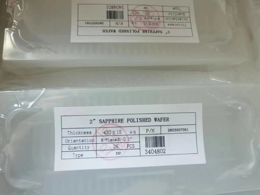 Sapphire Wafer 60/40 Surface Quality Scratch/Dig 20/10 40/20 60/40