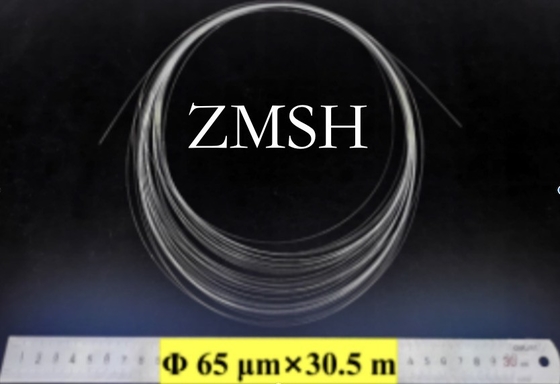 Transparent Al2O3 Sapphire Crystal Sapphire Fiber Diameter 25um 65um 100um Loss Optical Laser