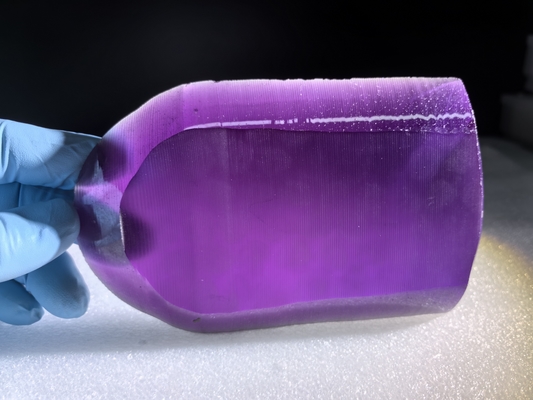 Custom Lab Grown Freely Cut Purple 99.999% Sapphire Single Crystal For Gemstones