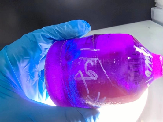 Custom Lab Grown Freely Cut Purple 99.999% Sapphire Single Crystal For Gemstones