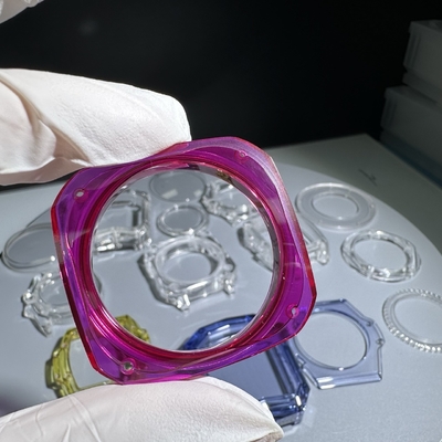99.999% Purple Sapphire Single Crystal Watchcases Back Glass For Custom Movements