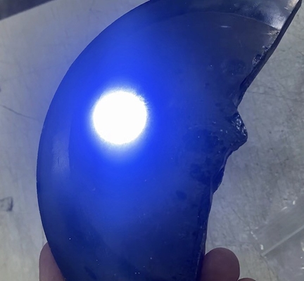 Customized Lab Grown Unnatural Blue SIC Single Crystal Raw Material For Jewelry