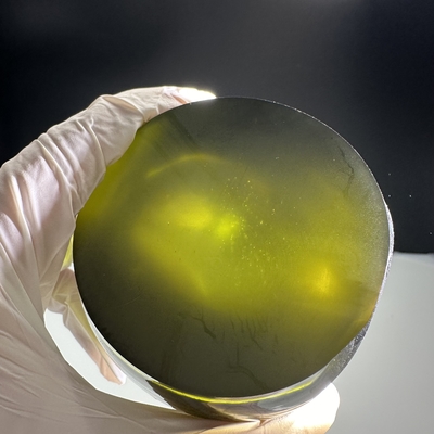 Synthetic Lab Created Free Cut Green Sapphire Single Crystal Raw Material For Jewelry