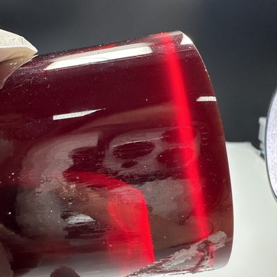 Synthetic Lab Made Pigeon Red Sapphire Single Crystal Gemstone Rough Material