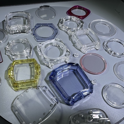 Customized ETA Sapphire Transparent Red Yellow Blue Pink Watchcase Cover Backglass