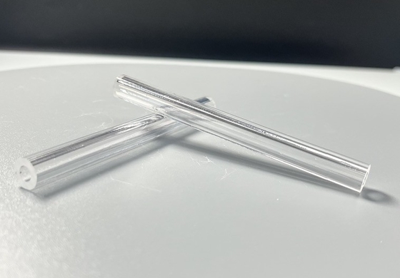 Transparent EFG Al2O3 Sapphire Single Crystal Tubes Customized Sizes Optical Lens