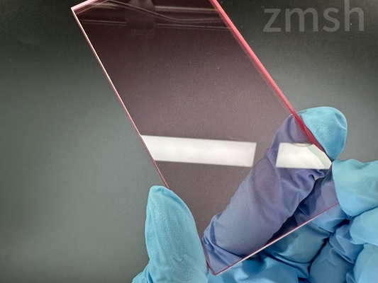 Ti:Sapphire Window For Laser Instruments Translucent Red Double Sided Polishing