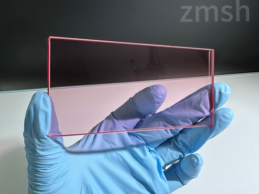 Ti:Sapphire Window For Laser Instruments Translucent Red Double Sided Polishing