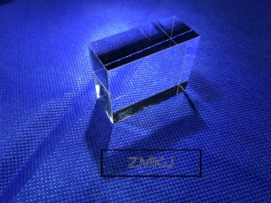 Hexahedron Sapphire Parts Optical Light Guide Block Lens For Laser Cosmetic Instrument