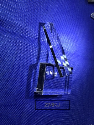 6 Side Sapphire Parts Al2O3 Single Crystal Optical Block High Hardness 9.0