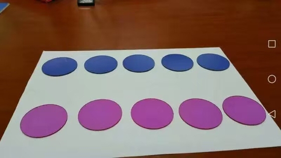 Ti+ Al2O3 Sapphire Wafer , Sapphire Crystal Glass Lens Doped Titanium
