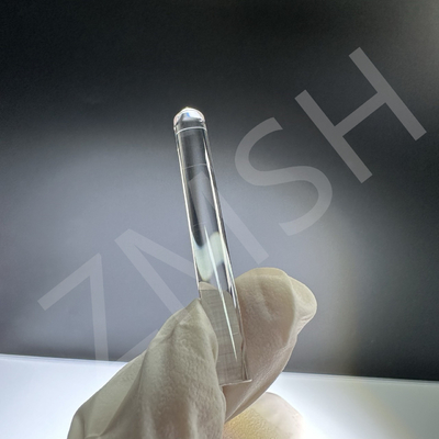Sapphire Parts Crystal Optical Cylinder Lens Hardness 9.0 High Light Transmittance Customized
