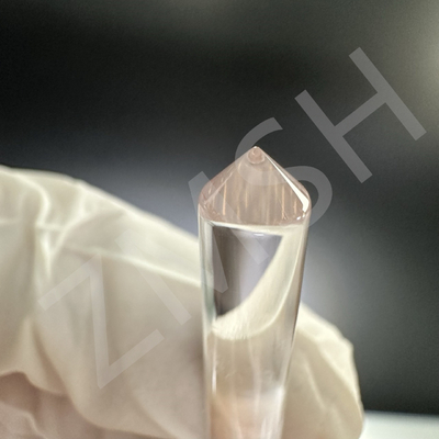 Sapphire Parts Crystal Optical Cylinder Lens Hardness 9.0 High Light Transmittance Customized