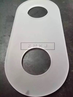 Al2O3 Single Crystal Sapphire Optical Windows Custom Shape With Square Round Hole
