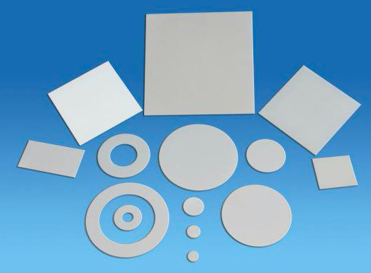 6 Inch 1.0mm Ceramic Substrate , Alumina Ceramic Plate For Semiconductor Processing