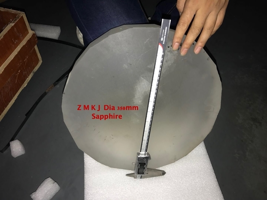 Double Side Polished Sapphire Optical Windows Custom Size Diameter φ350mm