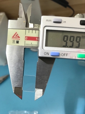 Double Side Polished Synthetic Sapphire Glass 10 X 12.3mm 0.5mm Thickness