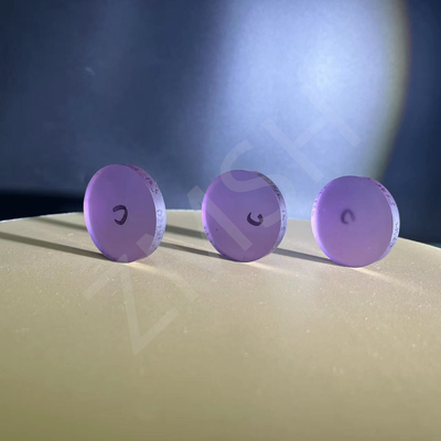 Sapphire Optical Windows Violet Windows High Performance Hardness Transparent Watch Glass Surface Polished