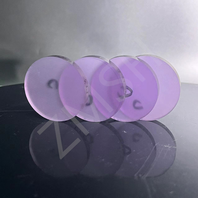 Sapphire Optical Windows Violet Windows High Performance Hardness Transparent Watch Glass Surface Polished
