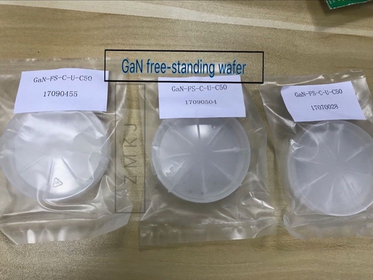 HVPE Gallium Nitride GaN Wafer , Gan Chip Free Standing 10 x 10 mm Size