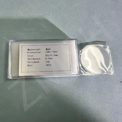 2inch MgO Wafer Thickness 500um Orientation<100> Crystal Magnesium Oxide Crystal Customized