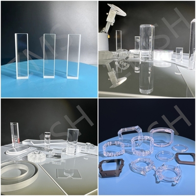 Sapphire Parts Customized Sapphire Units Pure Al2O3 Transparency Tubes Wafer Windows