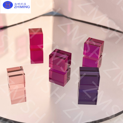 Synthetic Sapphire Al2O3 Ruby Padparadscha Light Pink Sapphire Gemstone Raw Material Used In The Jewelry Industry