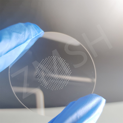 2inch Sapphire Wafer With Hole C-Plane Al2O3 Monocrystalline 9.0 Hardness