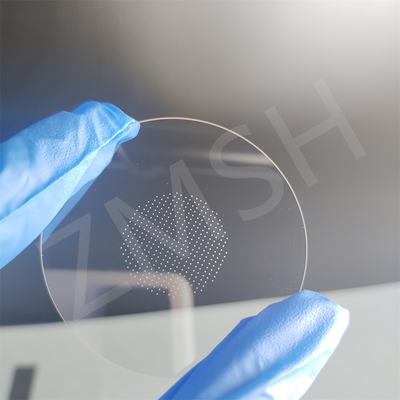 2inch Sapphire Wafer With Hole C-Plane Al2O3 Monocrystalline 9.0 Hardness